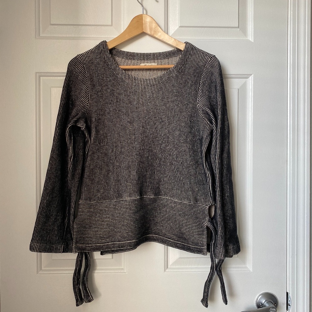 Madewell French Rib Side Tie Pullover